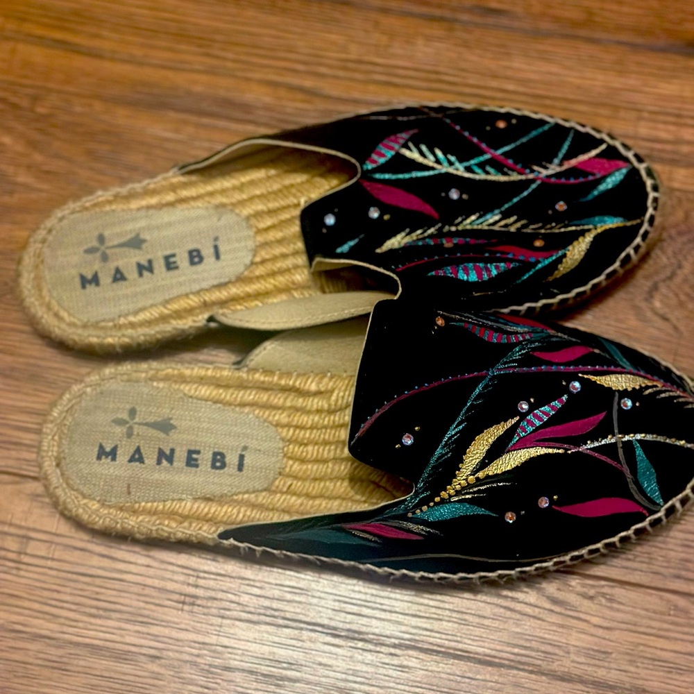 Manebi suede mule with jams